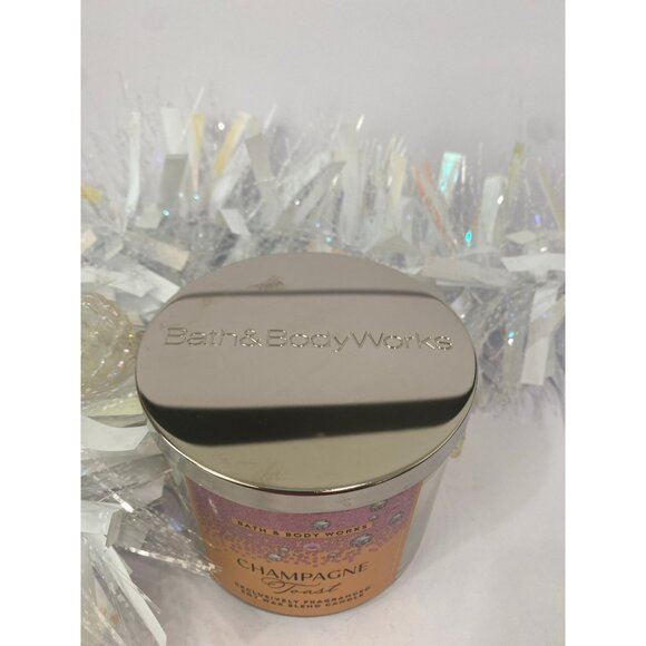 Bath & Body Works “Champagne Toast” New 3 Wick Candle - Picture 4 of 7